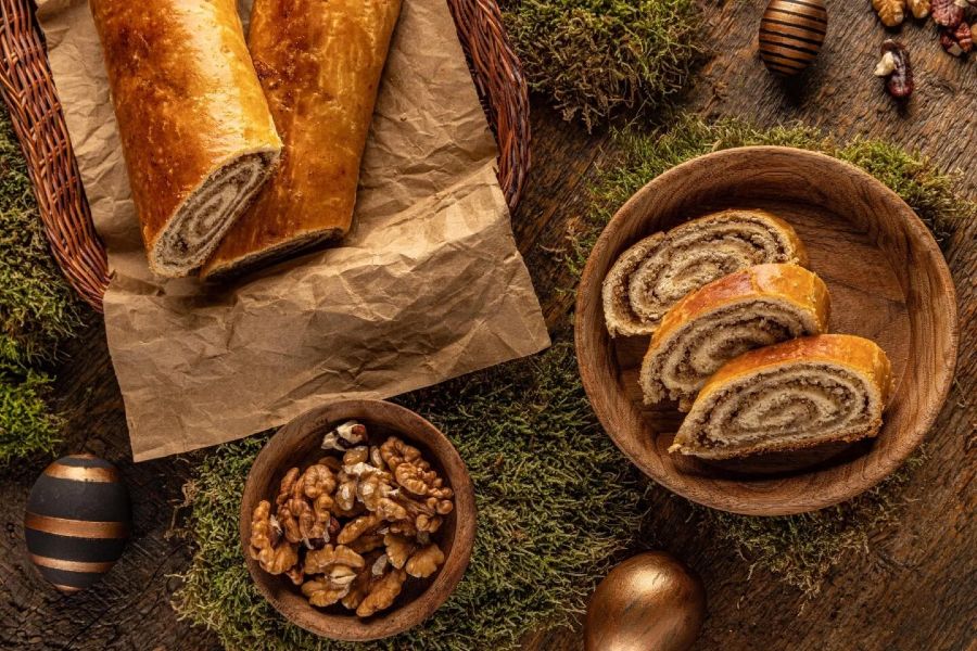 Diós kalács recept kelt tésztából